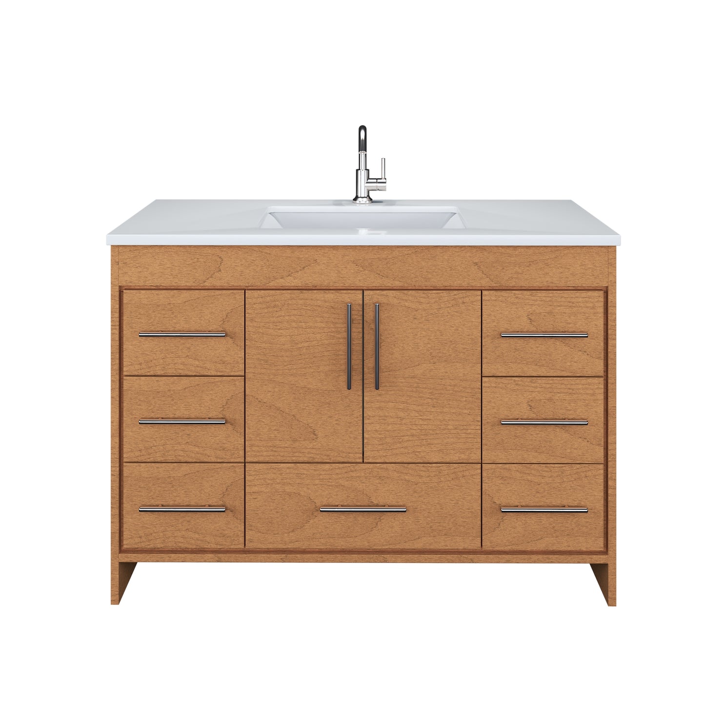 Flow 48" Bathroom Vanity with integrated counter top