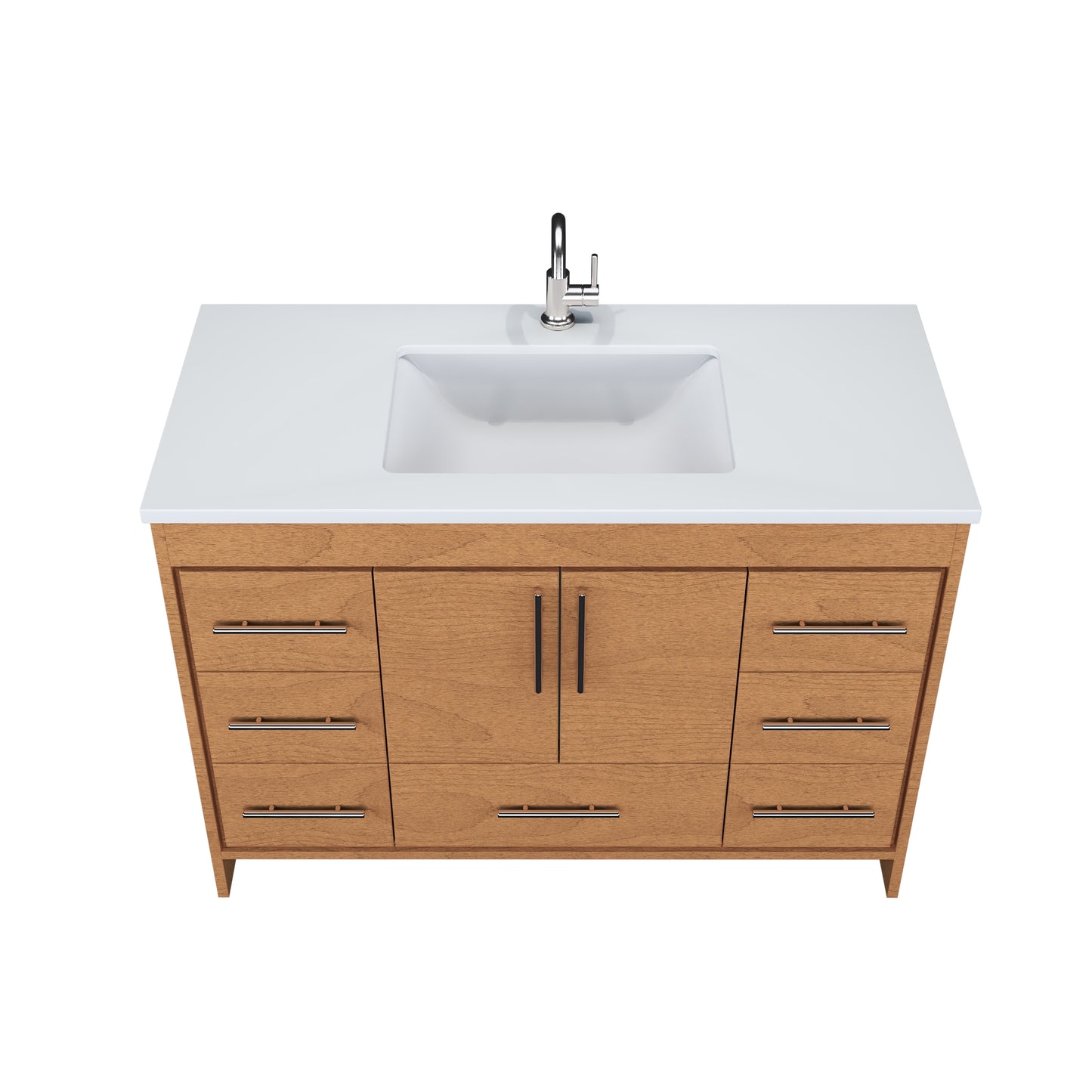 Flow 48" Bathroom Vanity with integrated counter top