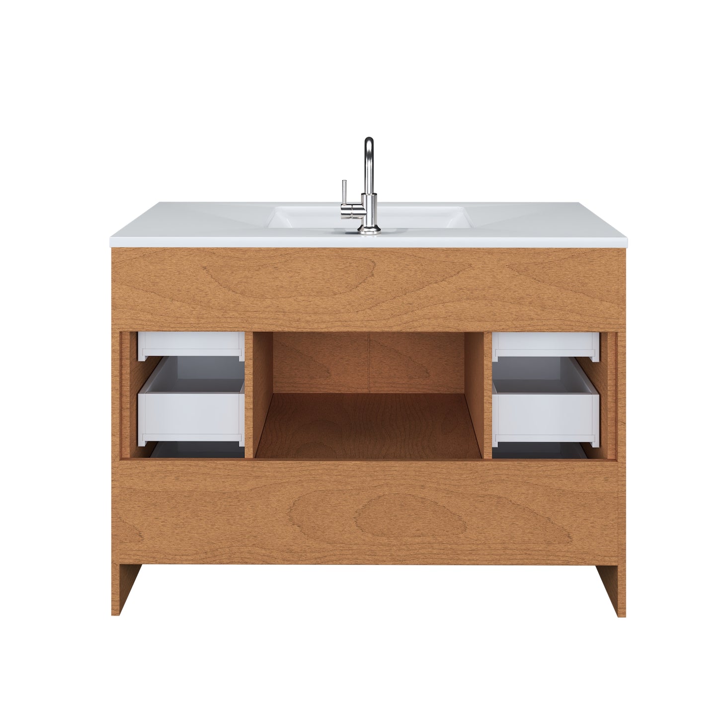 Flow 48" Bathroom Vanity with integrated counter top
