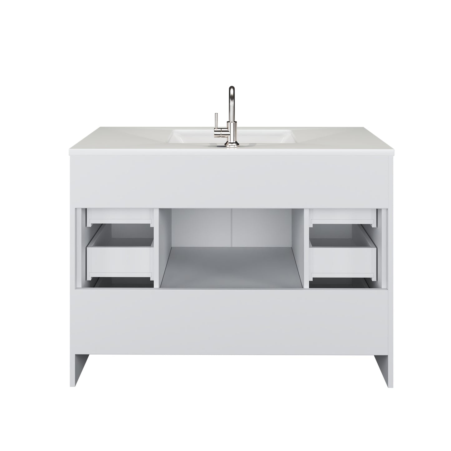 Flow 48" Bathroom Vanity with integrated counter top