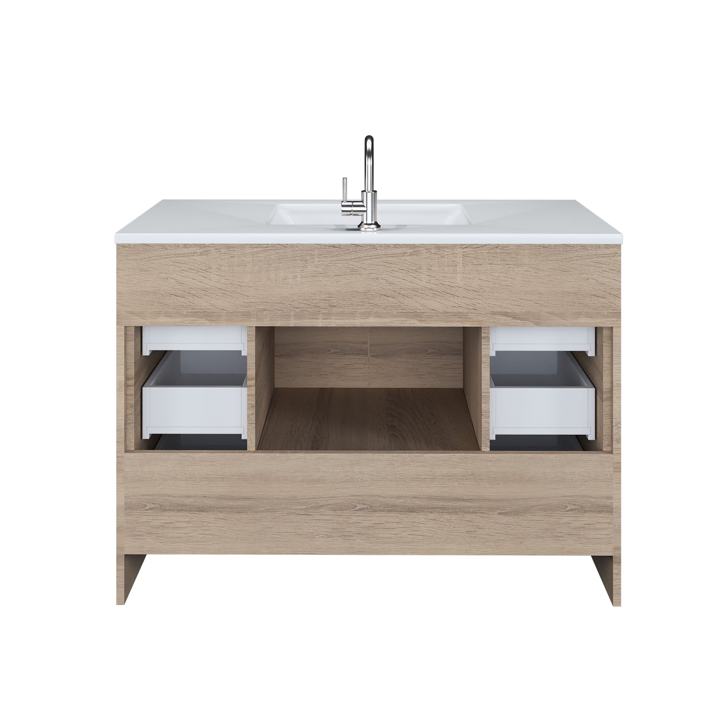 Flow 48" Bathroom Vanity with integrated counter top