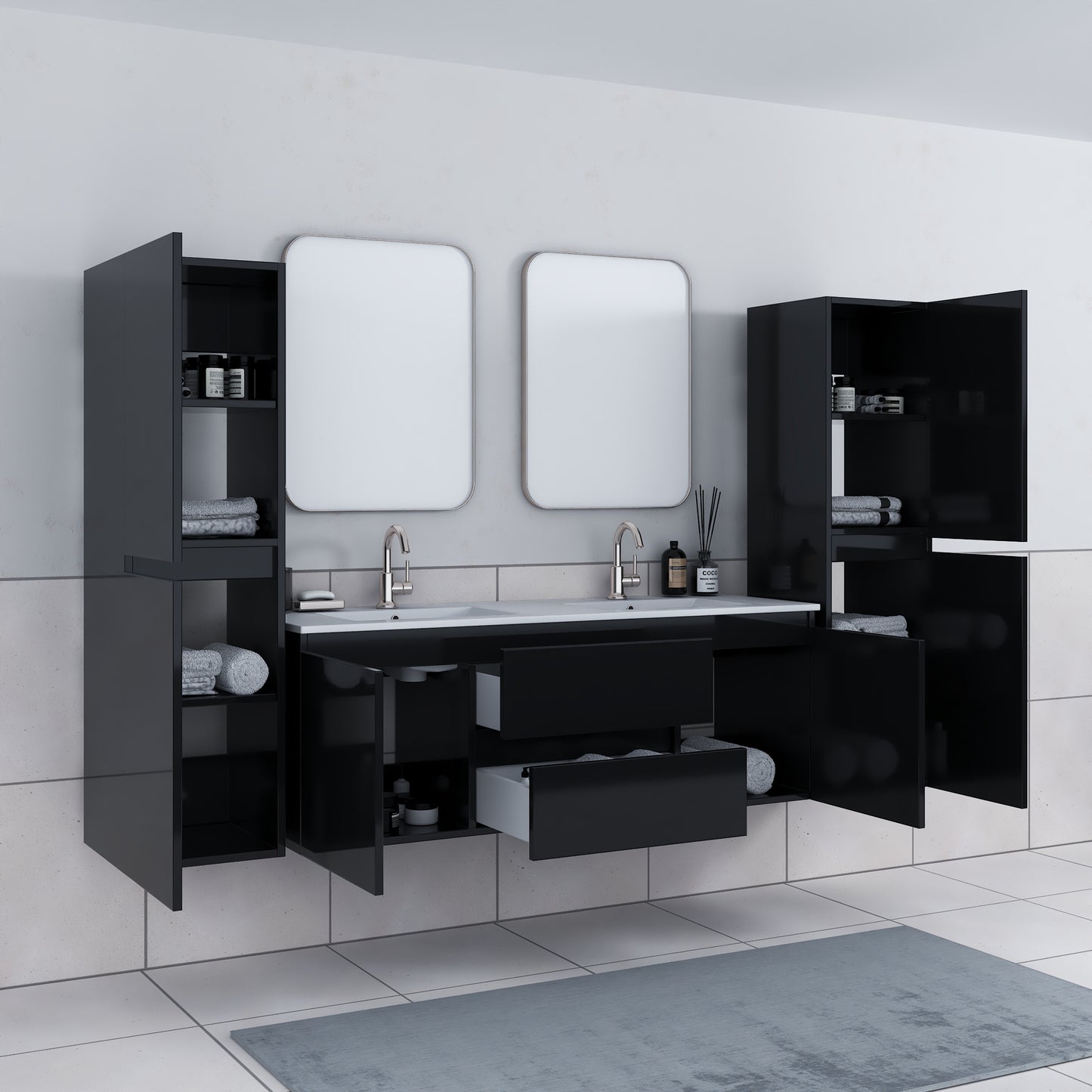 Salt 55" Bathroom Linen