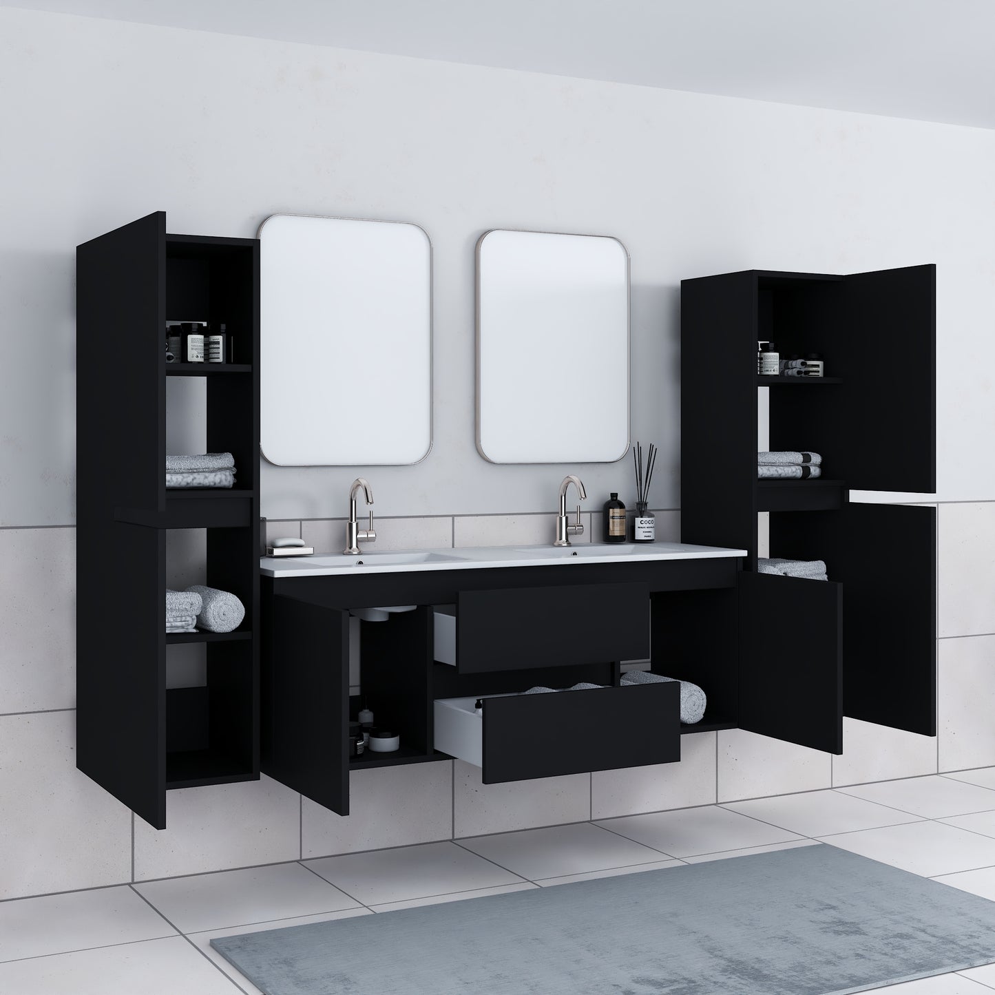 Salt 55" Bathroom Linen