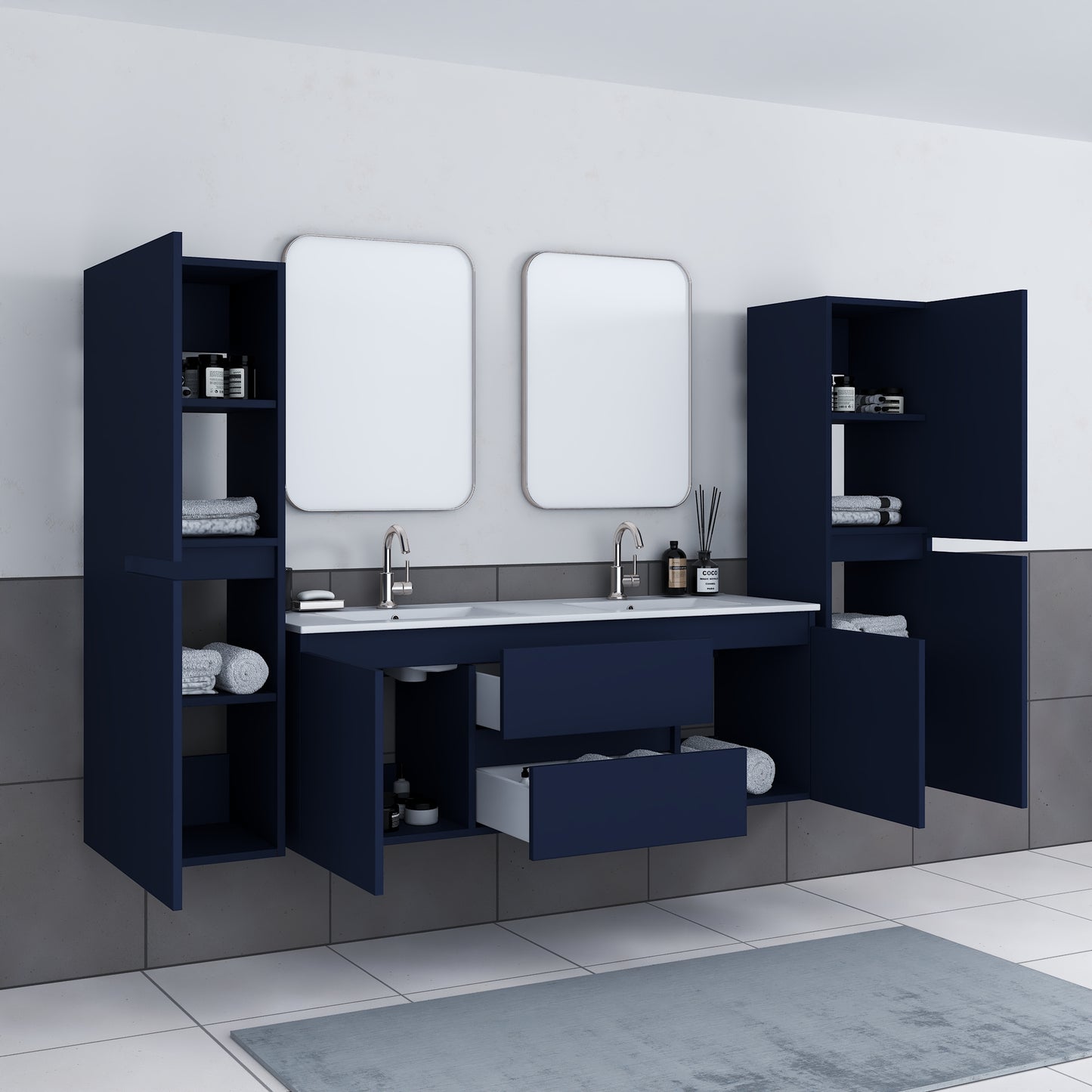 Salt 55" Bathroom Linen