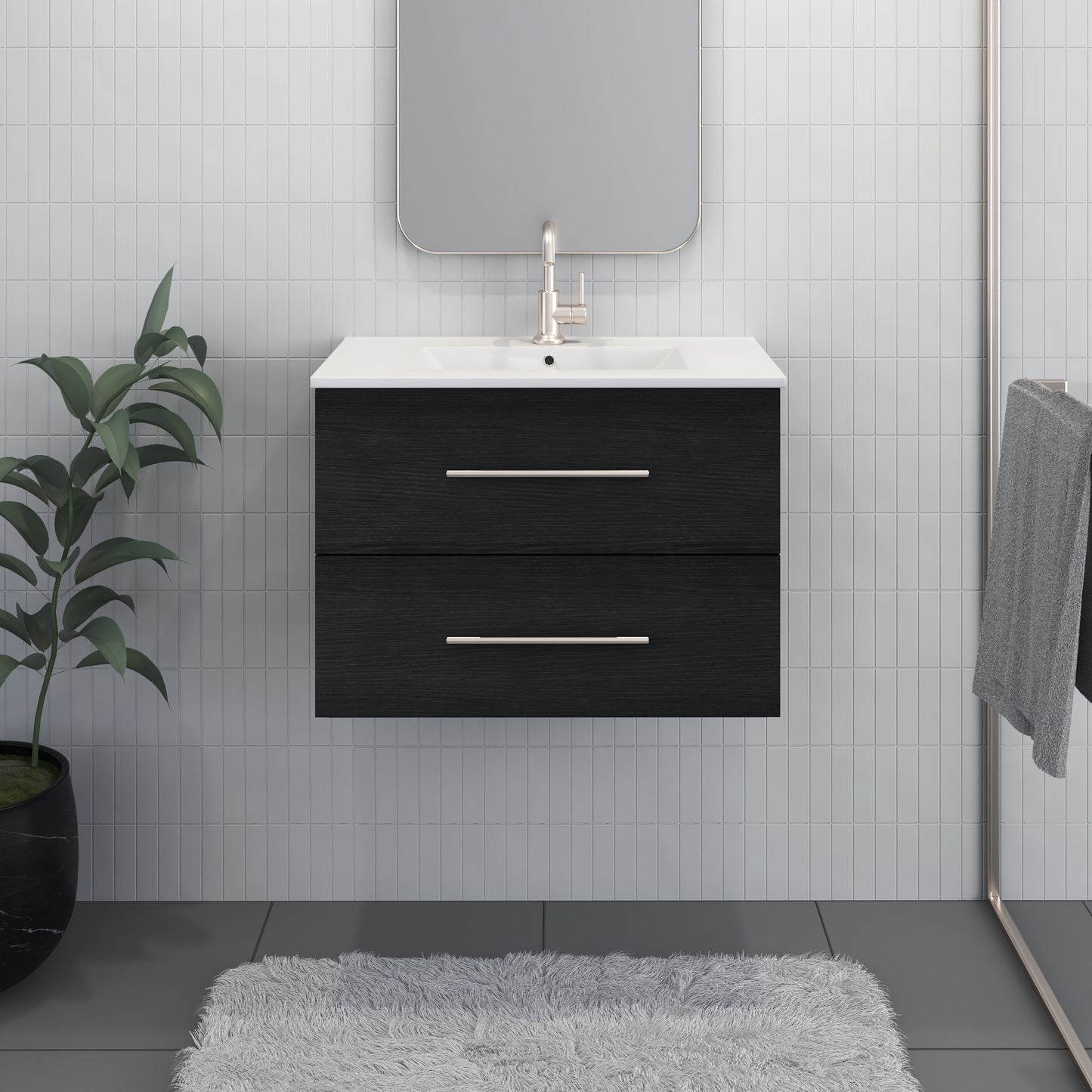 Napa 30" Bathroom Vanity with integrated counter top
