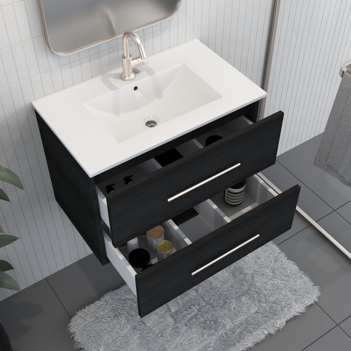 Napa 30" Bathroom Vanity with integrated counter top