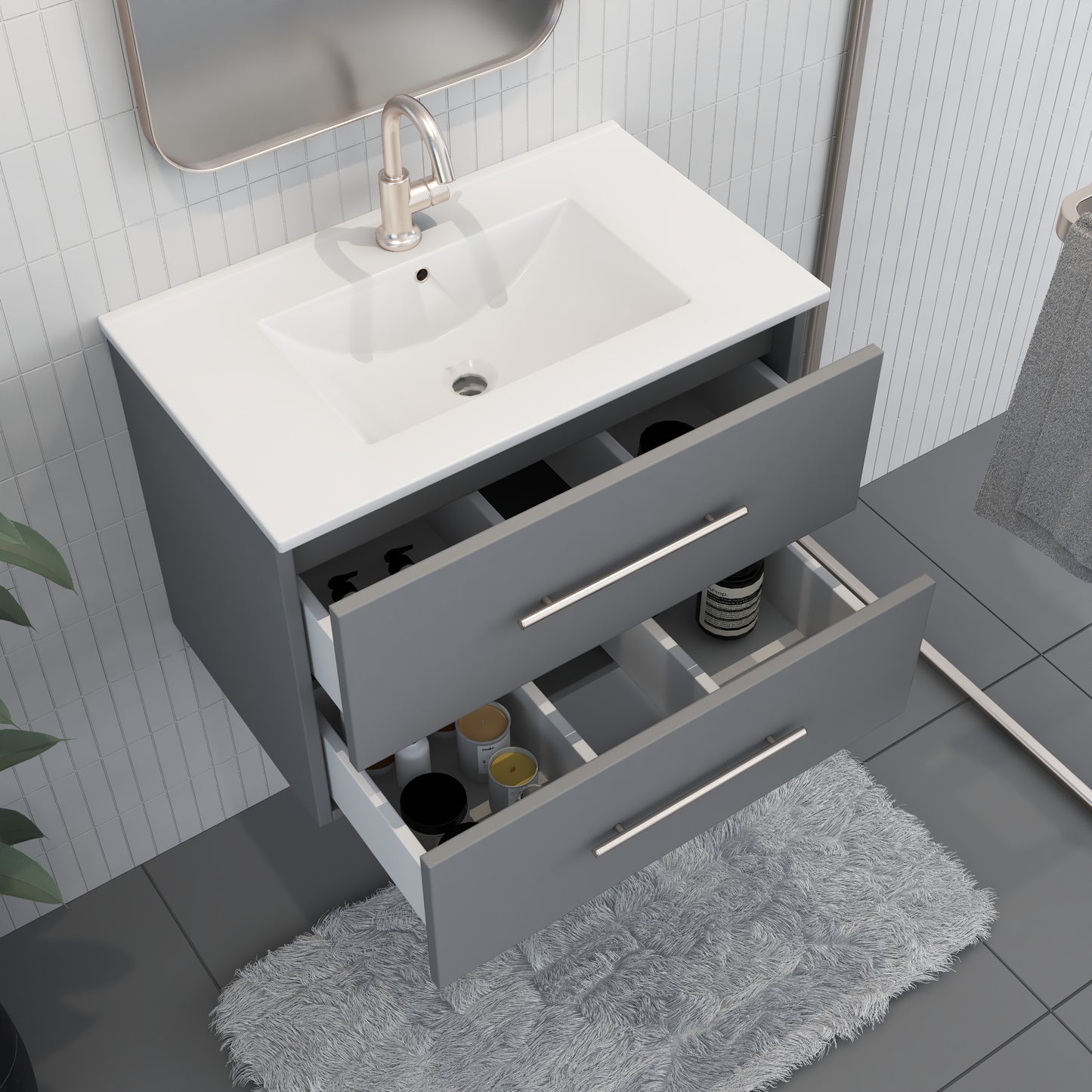 Napa 30" Bathroom Vanity with integrated counter top