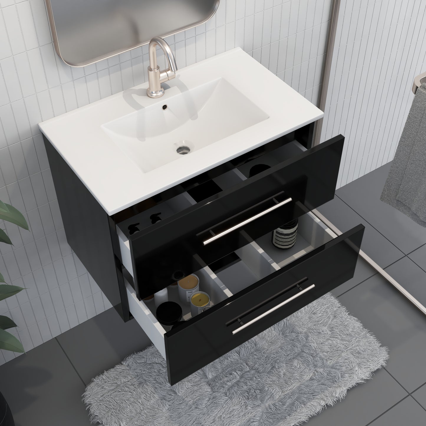 Napa 30" Bathroom Vanity with integrated counter top