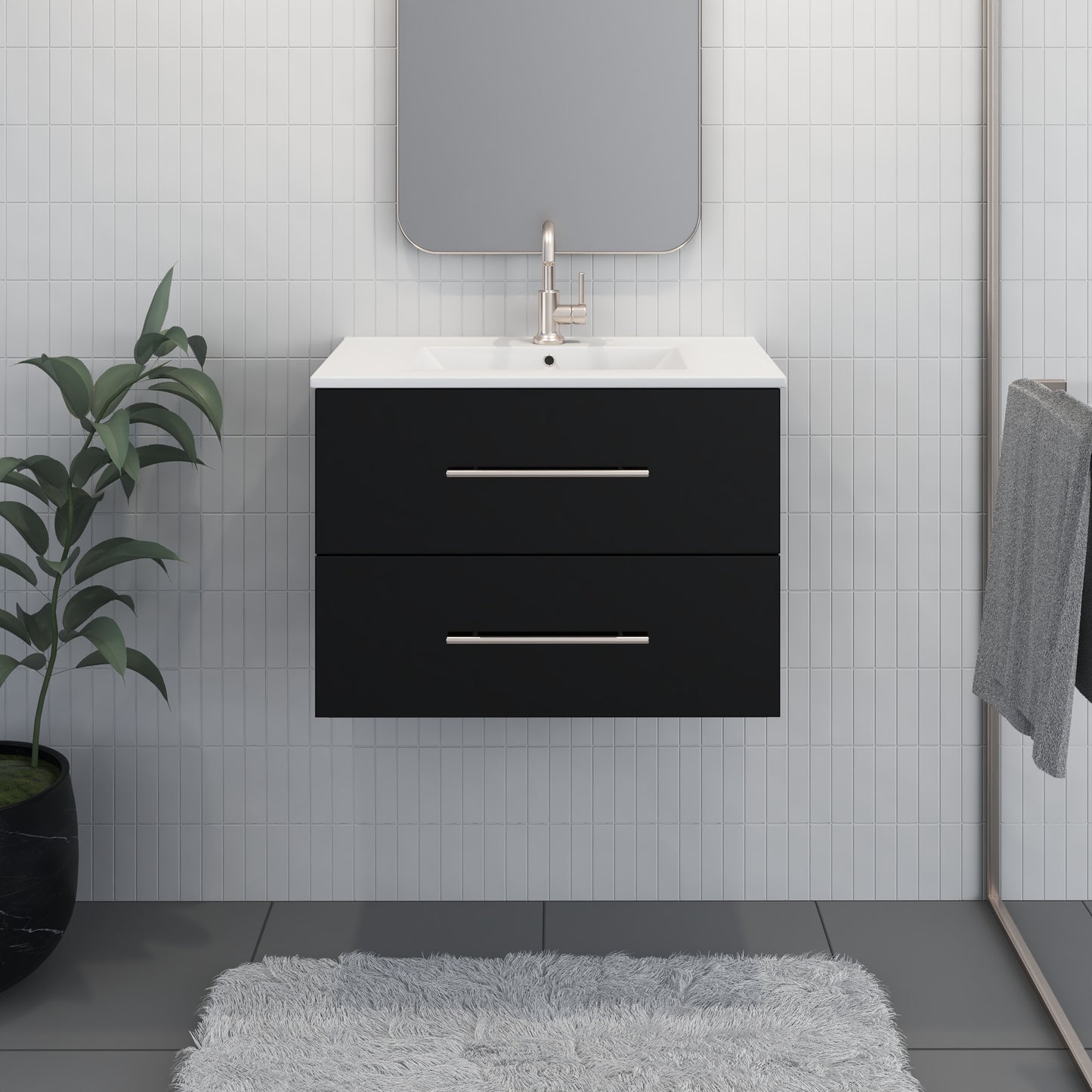 Napa 30" Bathroom Vanity with integrated counter top