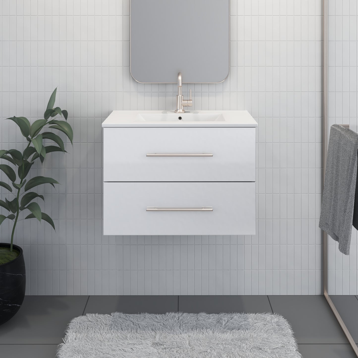 Napa 30" Bathroom Vanity with integrated counter top