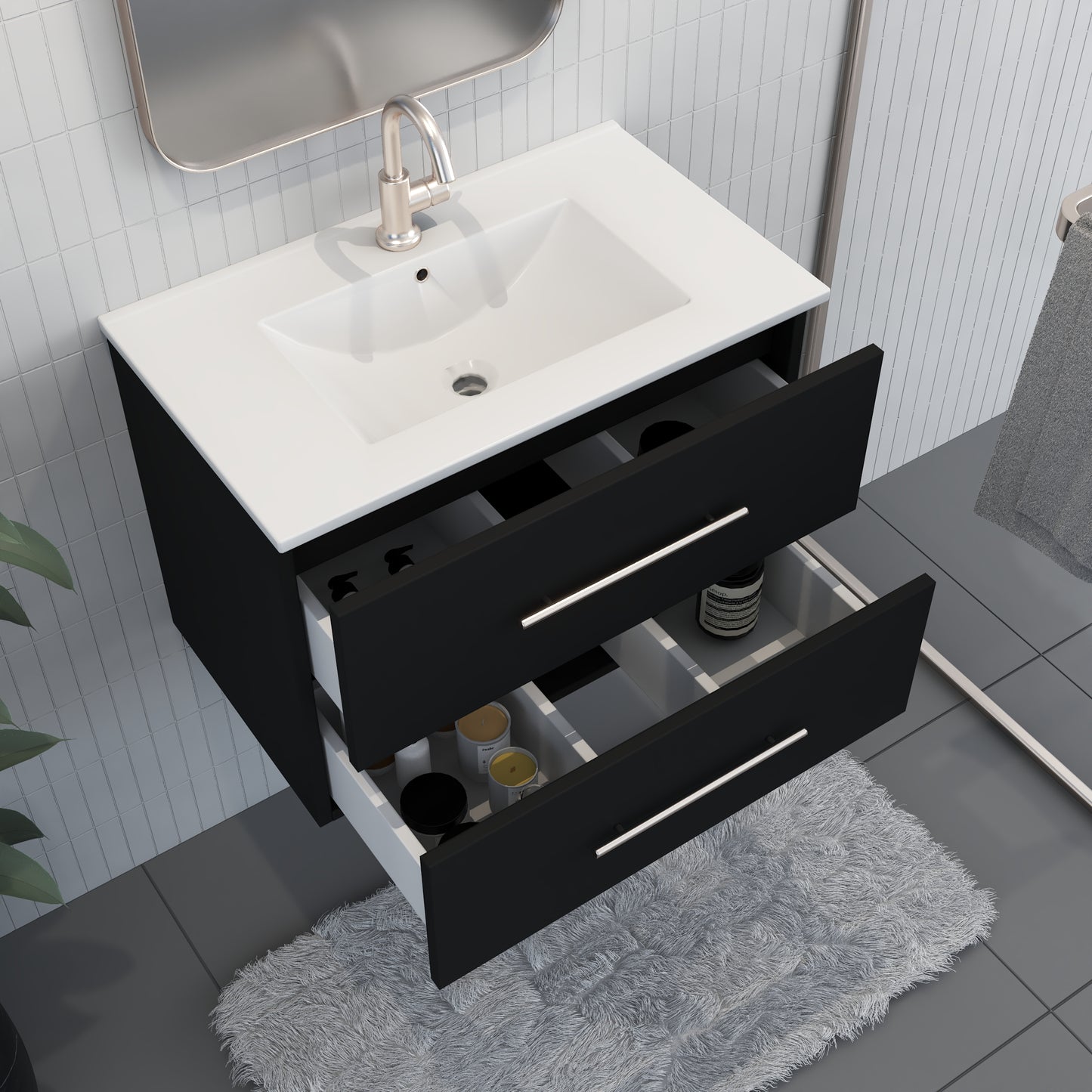 Napa 30" Bathroom Vanity with integrated counter top