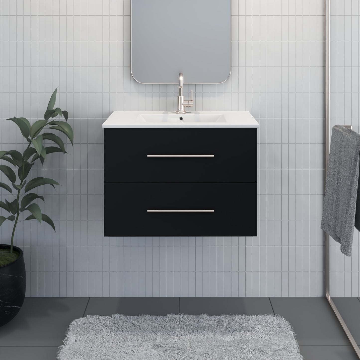 Napa 30" Bathroom Vanity with integrated counter top