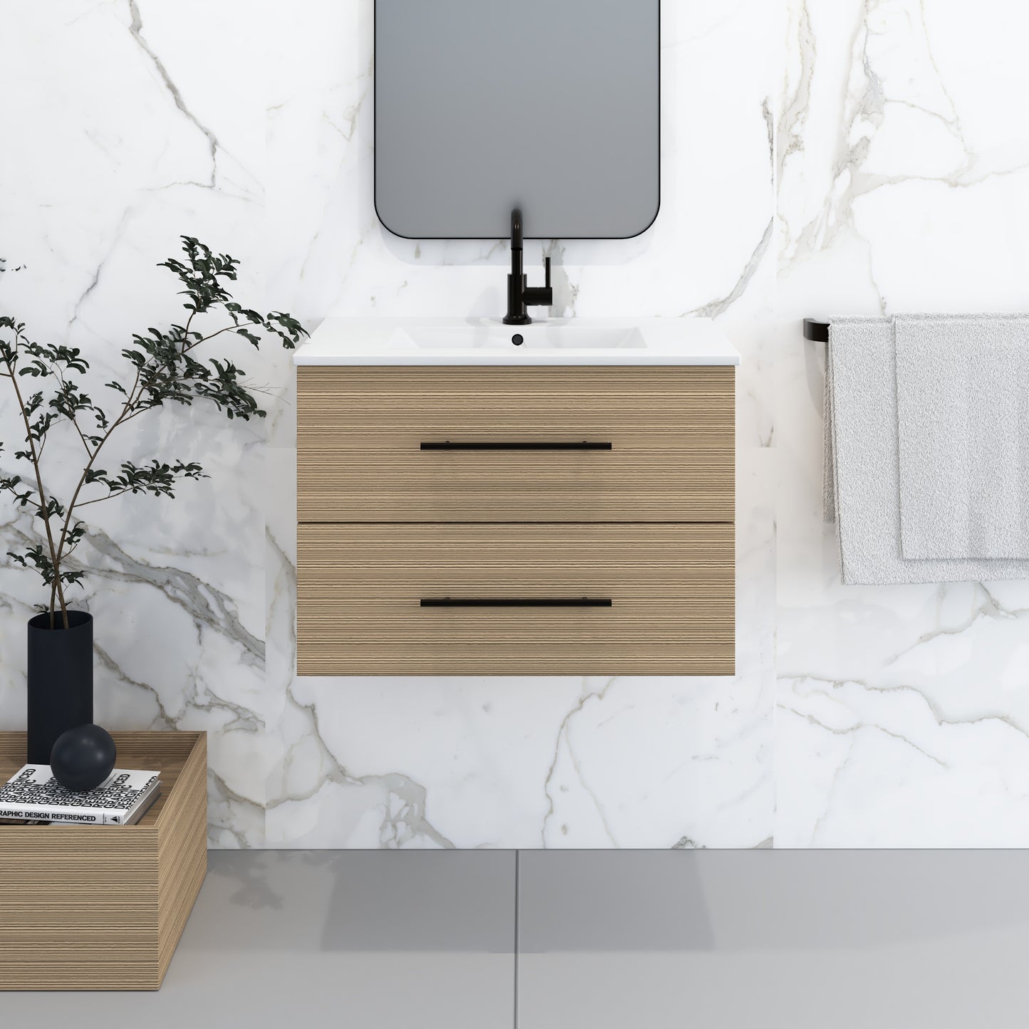 Napa 30" Bathroom Vanity with integrated counter top