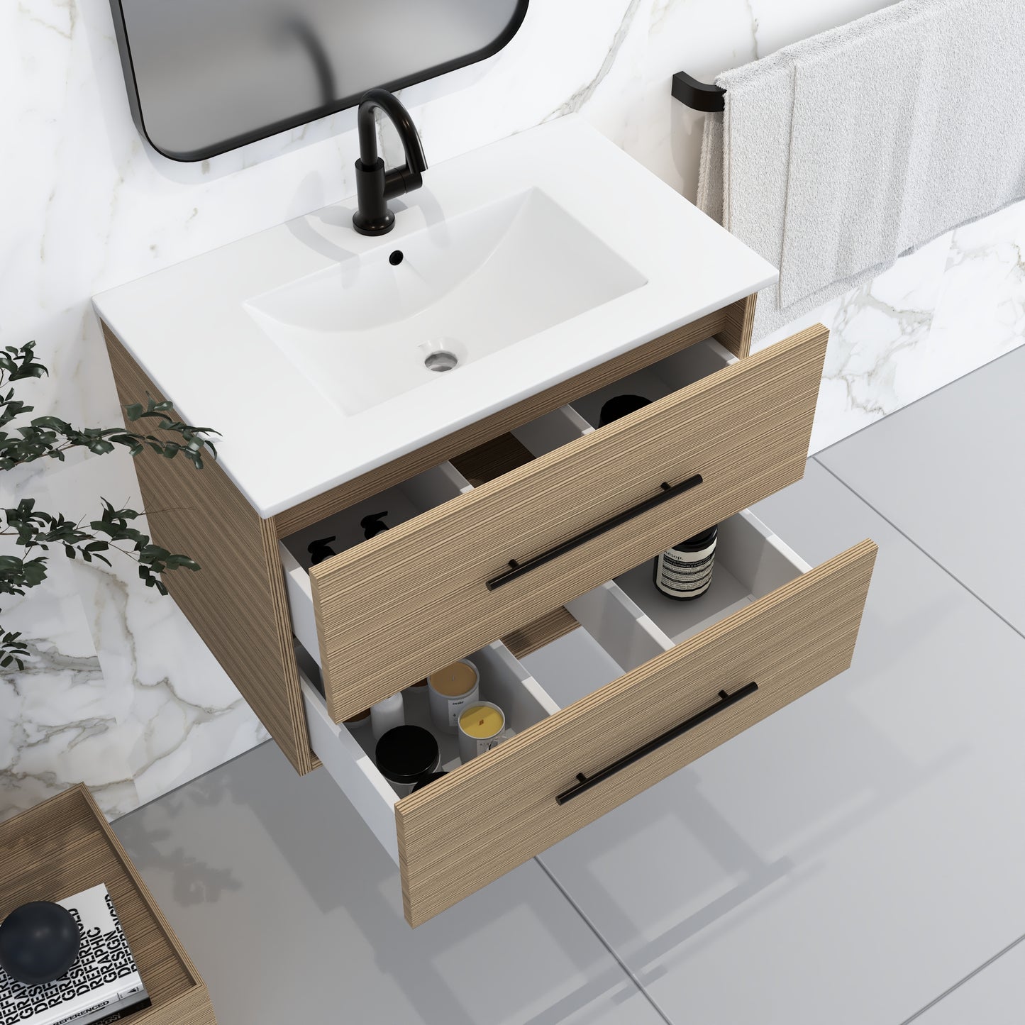 Napa 30" Bathroom Vanity with integrated counter top