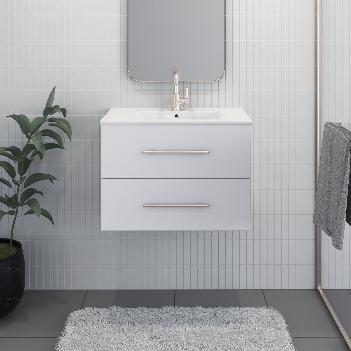 Napa 30" Bathroom Vanity with integrated counter top