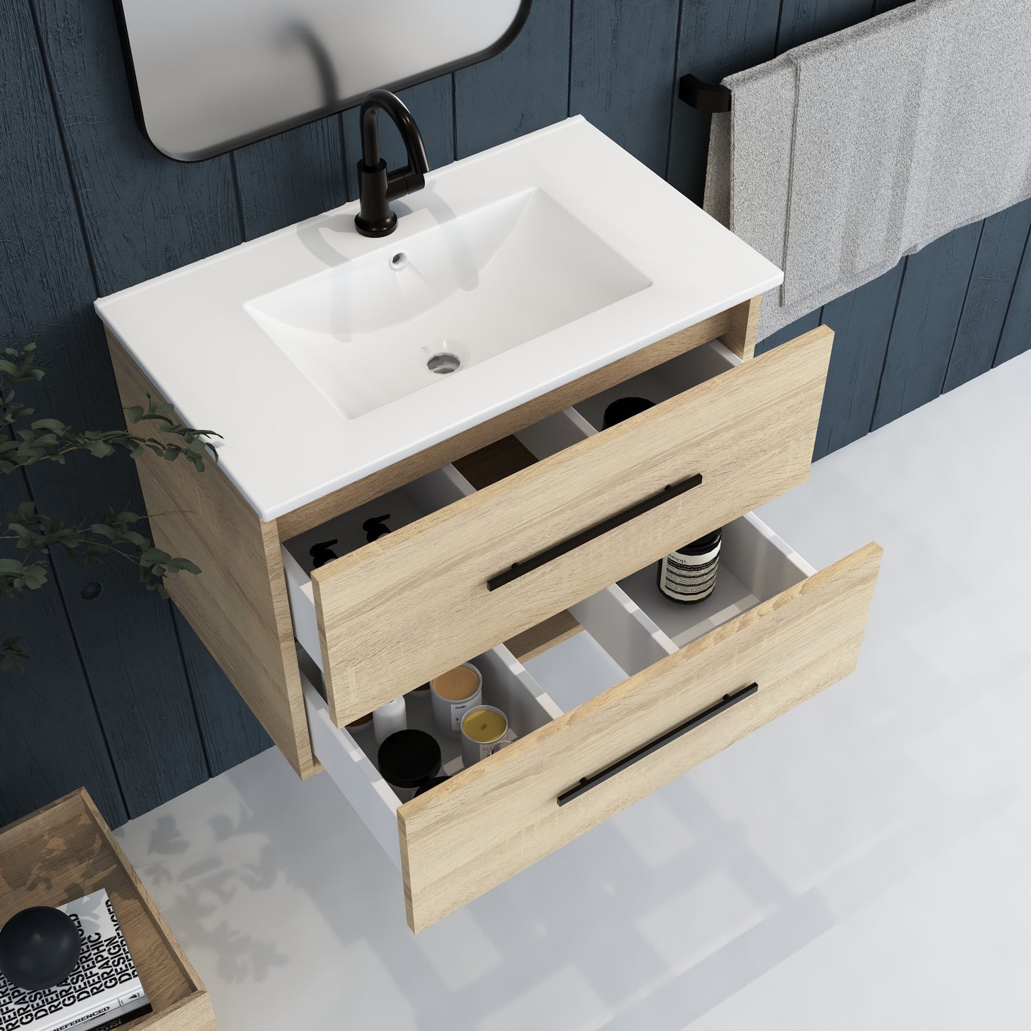 Napa 30" Bathroom Vanity with integrated counter top