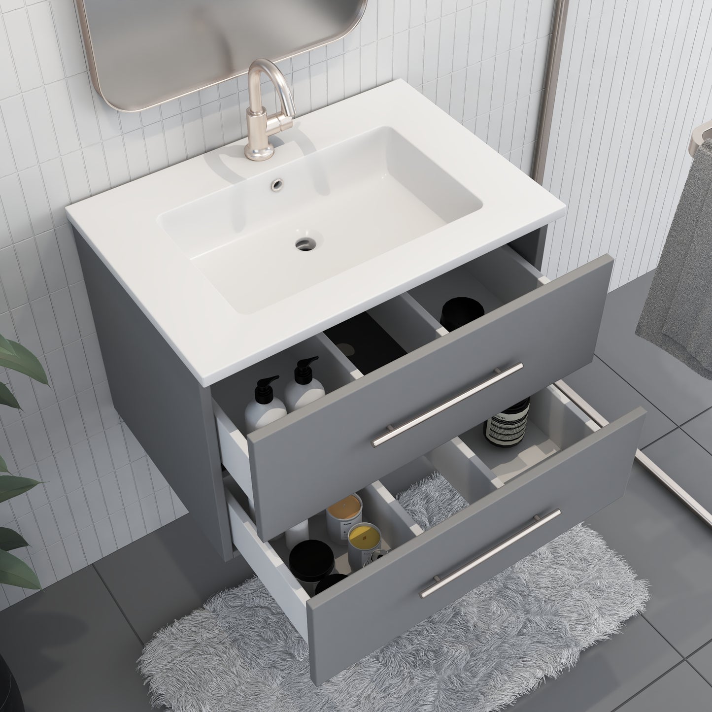 Napa 30" Bathroom Vanity with integrated counter top