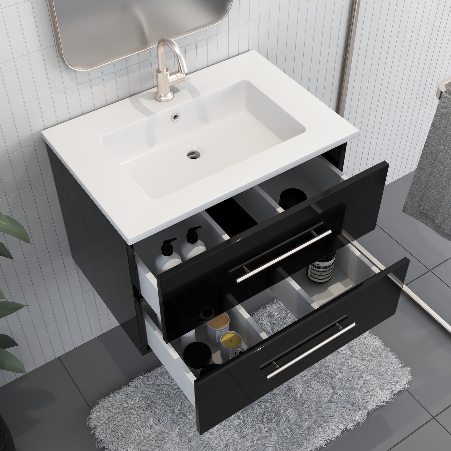 Napa 30" Bathroom Vanity with integrated counter top