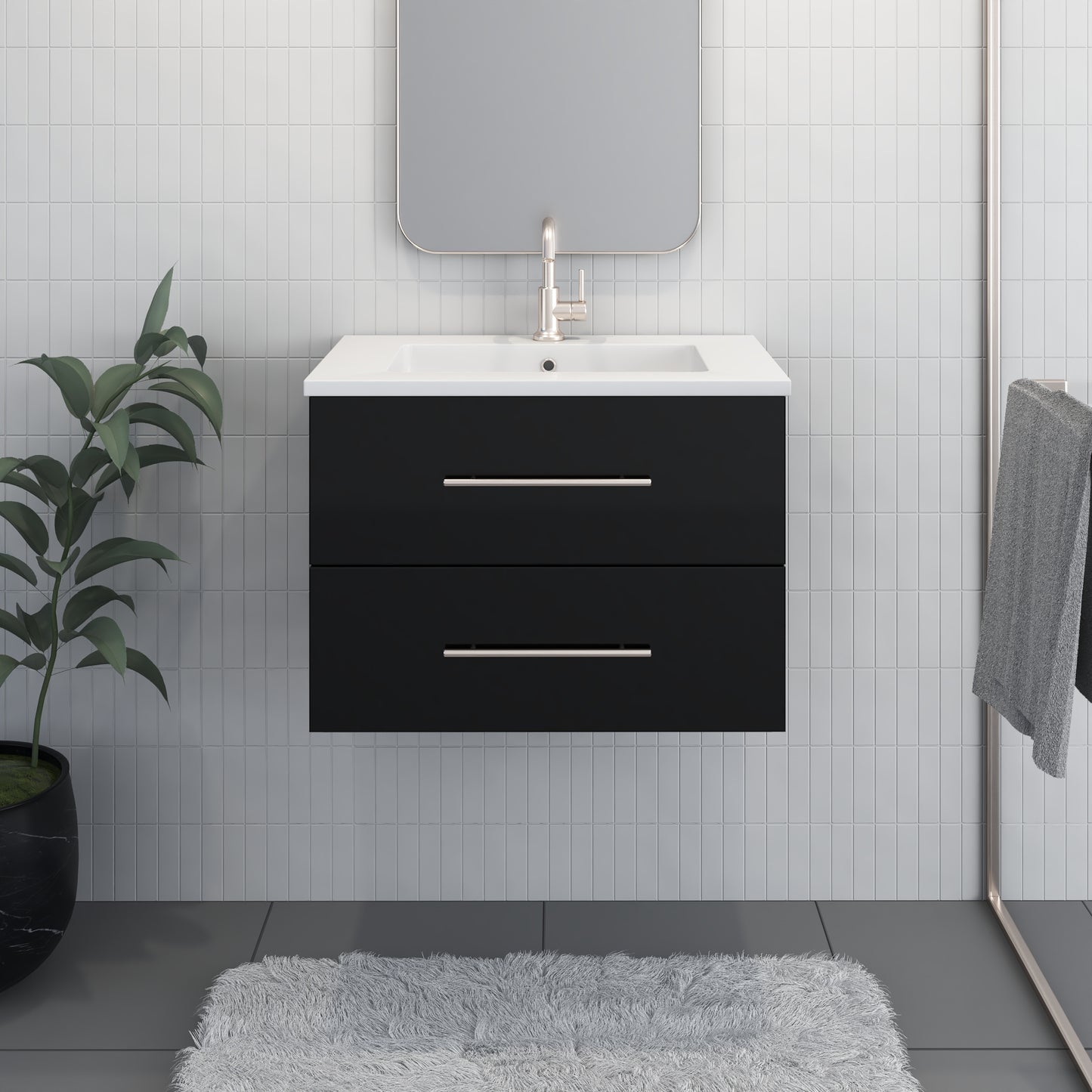 Napa 30" Bathroom Vanity with integrated counter top
