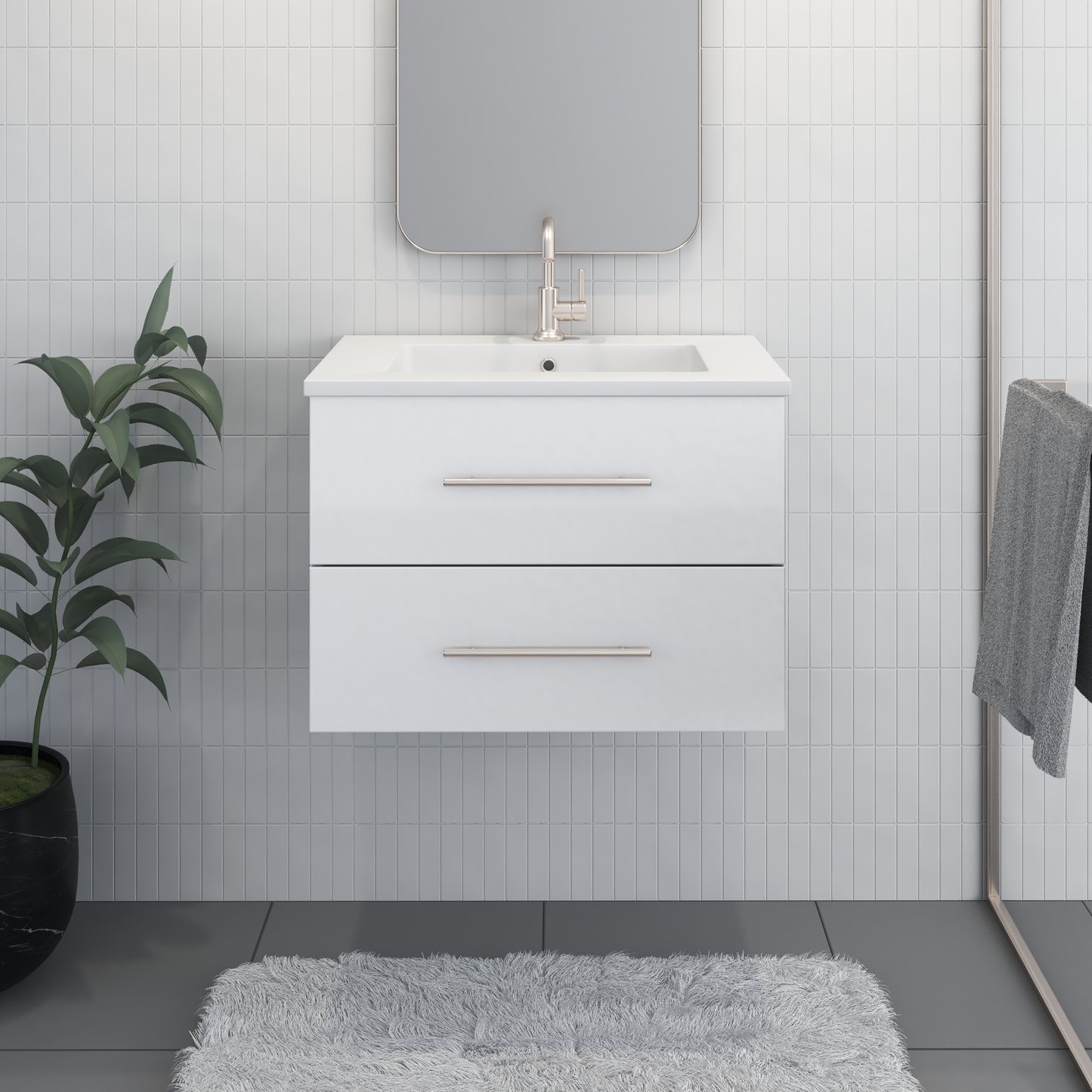 Napa 30" Bathroom Vanity with integrated counter top