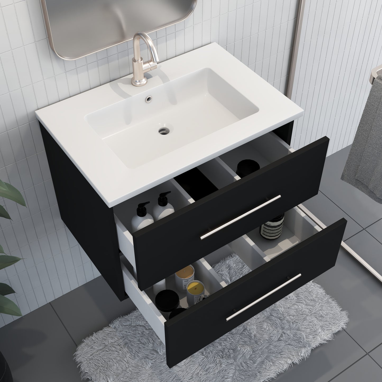 Napa 30" Bathroom Vanity with integrated counter top