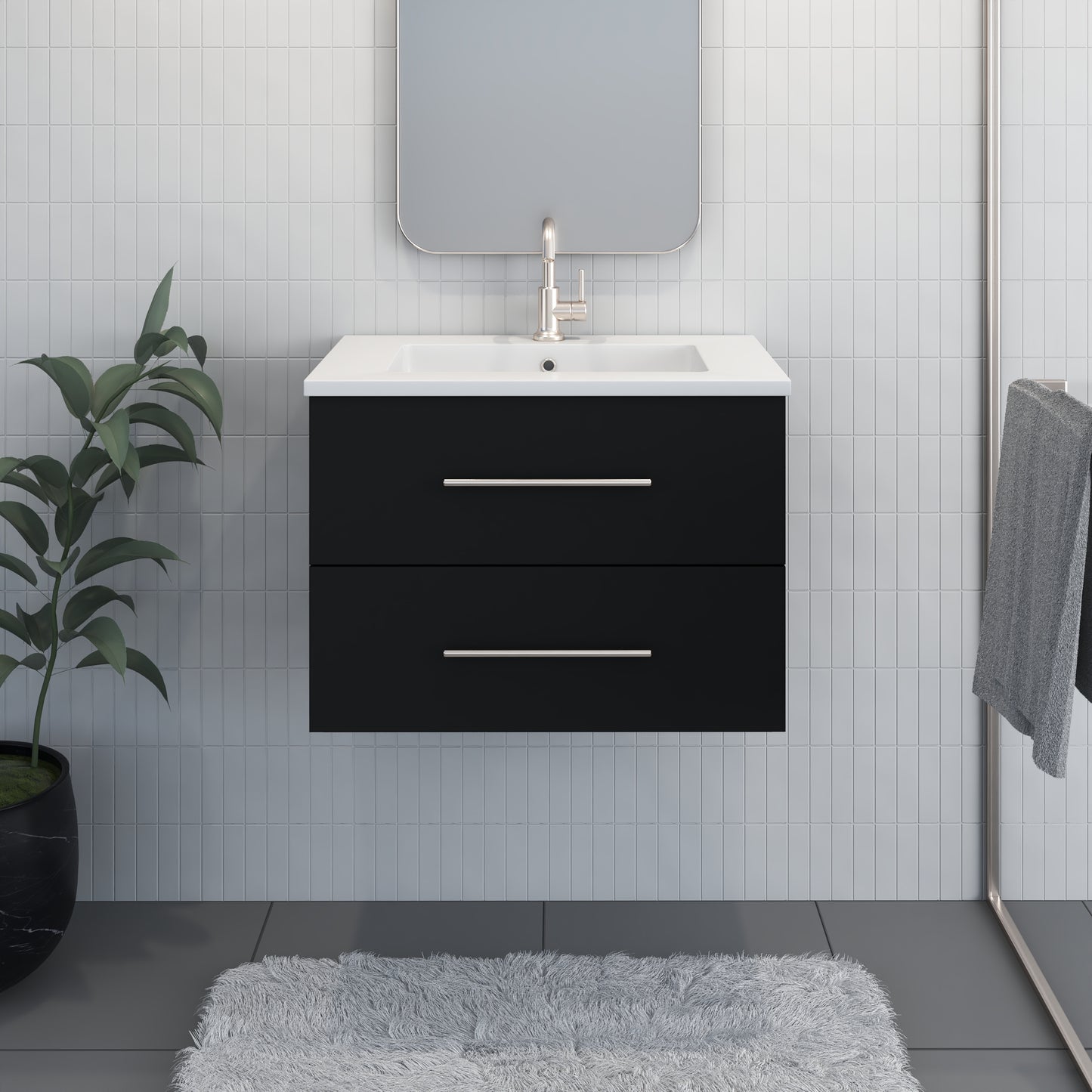 Napa 30" Bathroom Vanity with integrated counter top