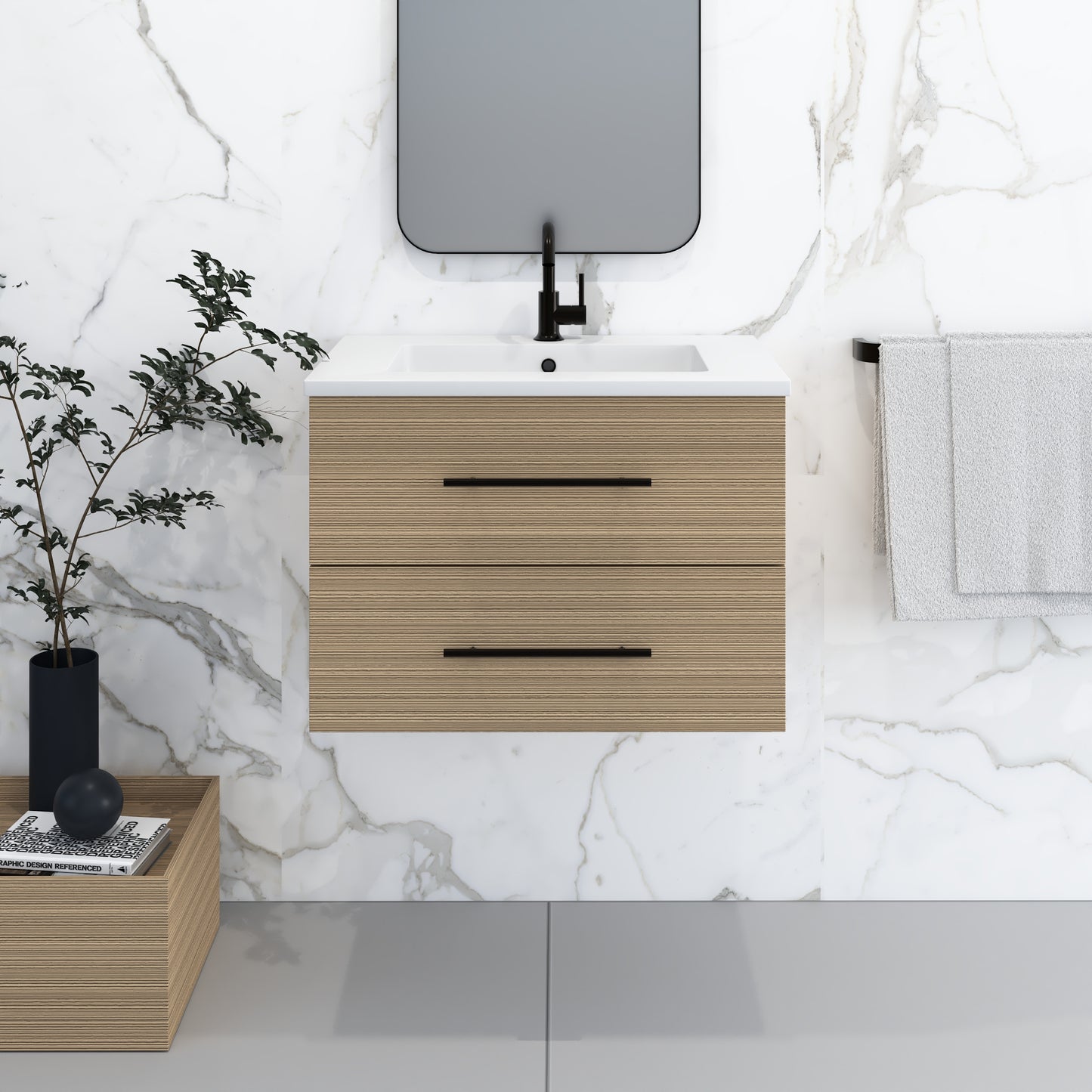 Napa 30" Bathroom Vanity with integrated counter top