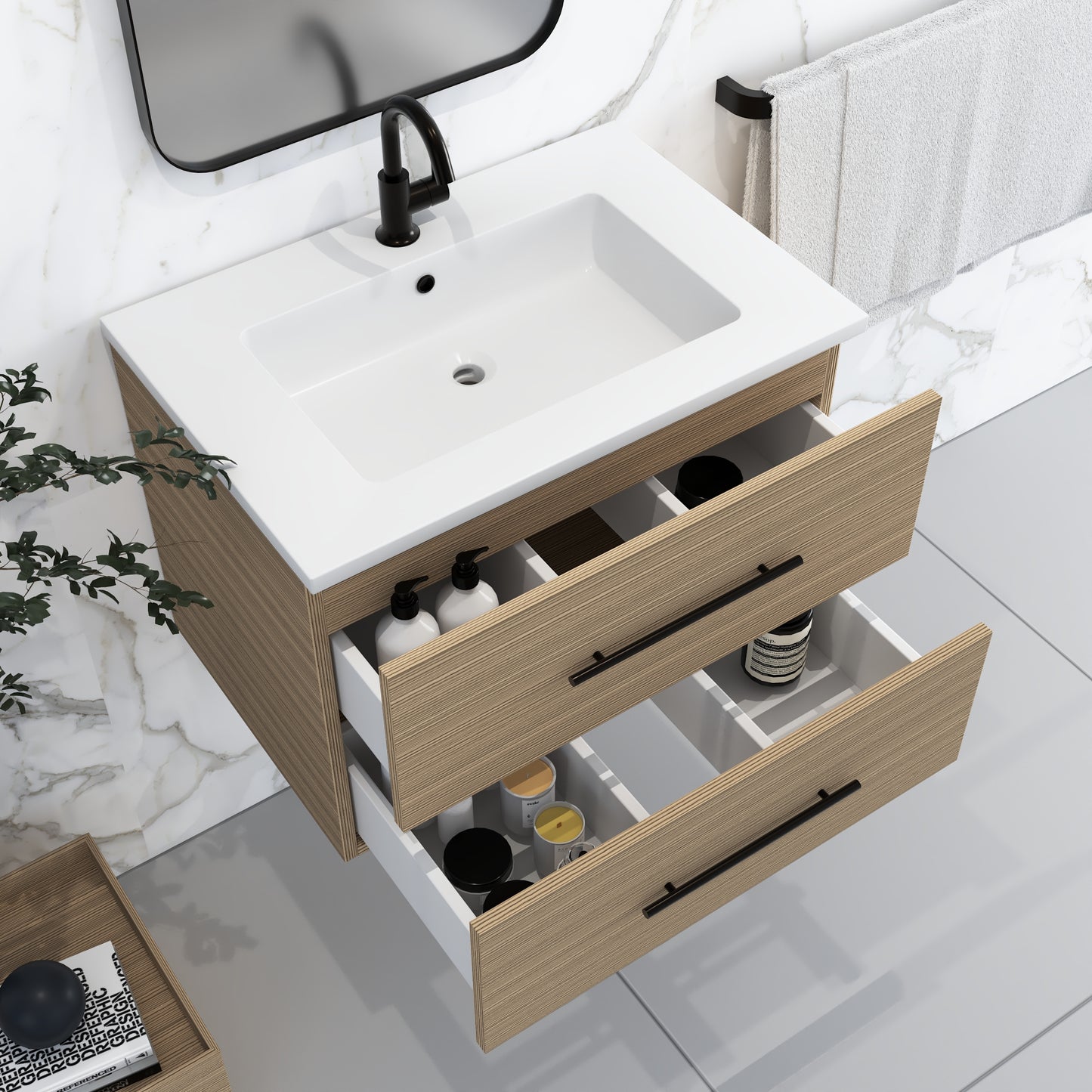 Napa 30" Bathroom Vanity with integrated counter top