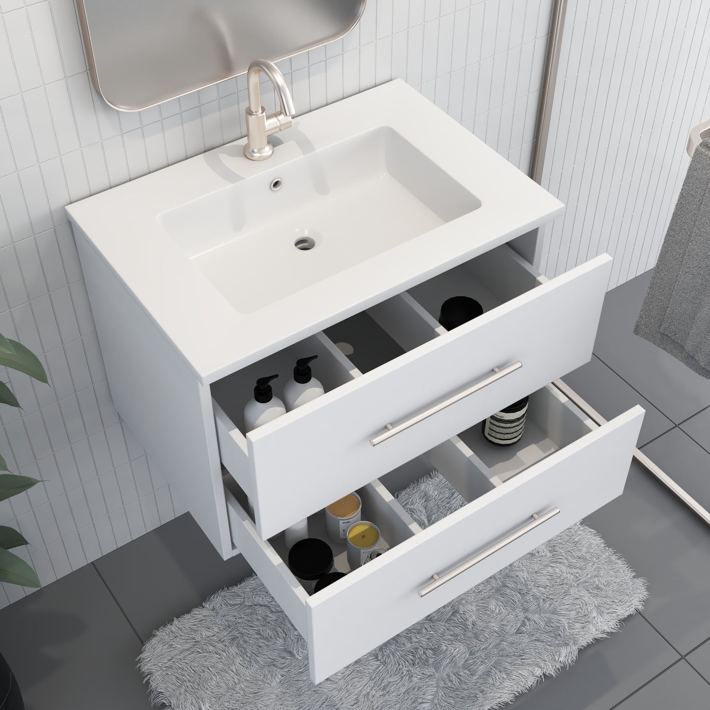 Napa 30" Bathroom Vanity with integrated counter top