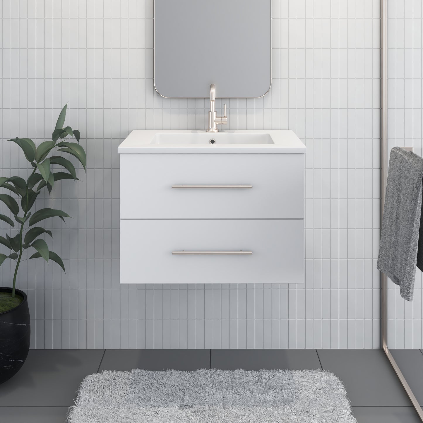 Napa 30" Bathroom Vanity with integrated counter top