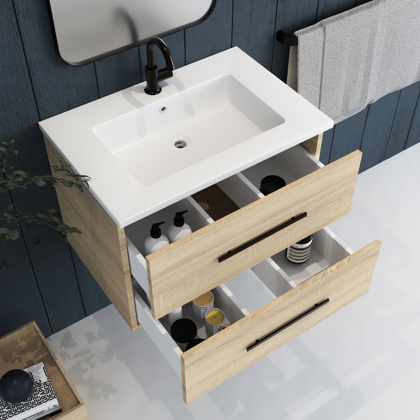 Napa 30" Bathroom Vanity with integrated counter top