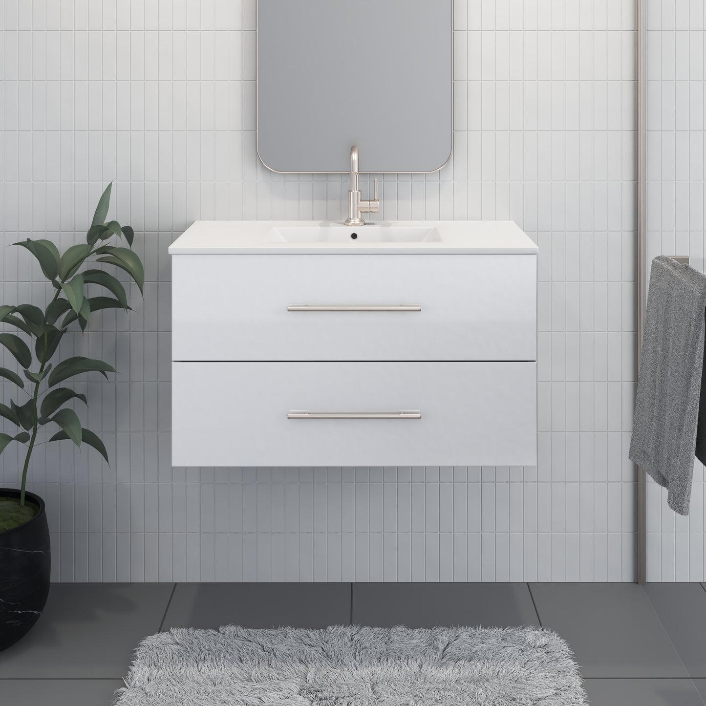 Napa 32" Bathroom Vanity with integrated counter top