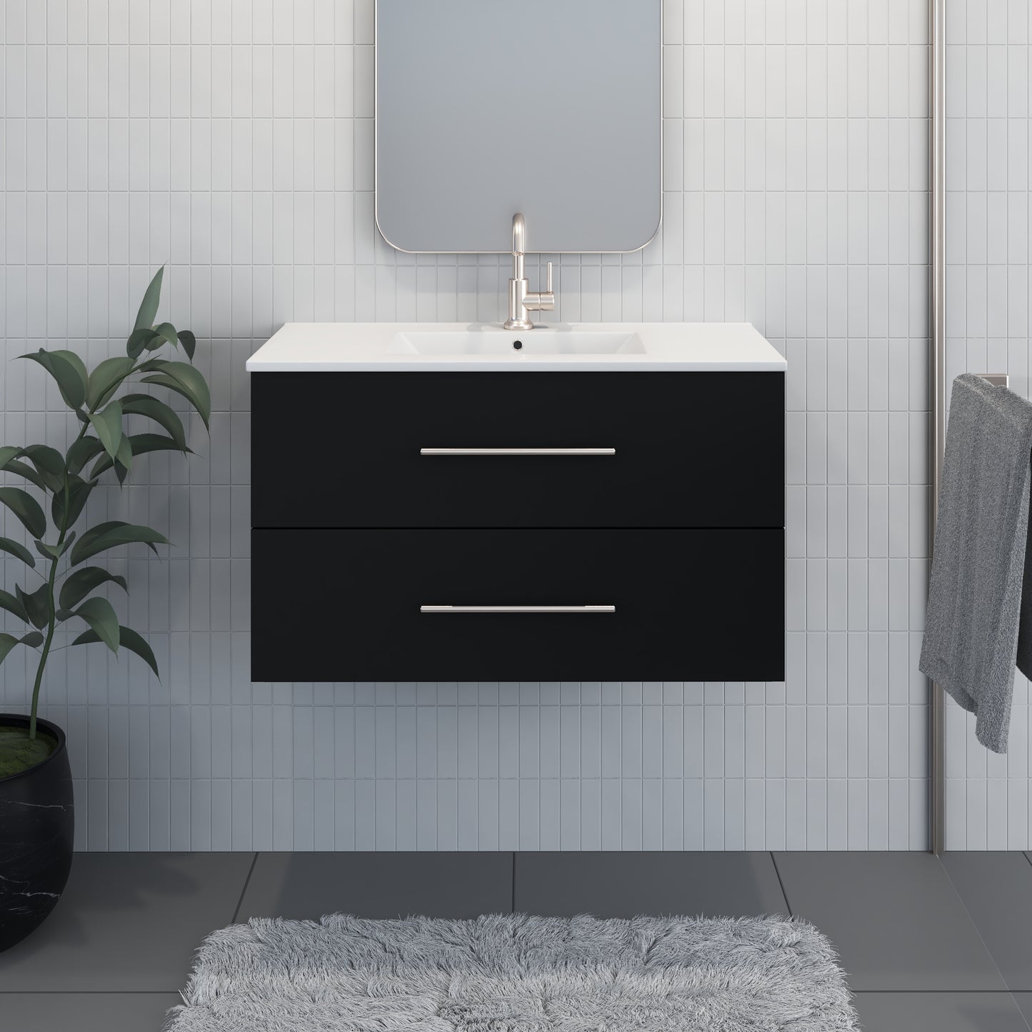 Napa 32" Bathroom Vanity with integrated counter top