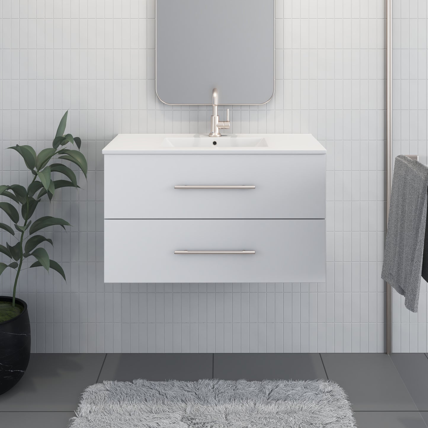 Napa 32" Bathroom Vanity with integrated counter top