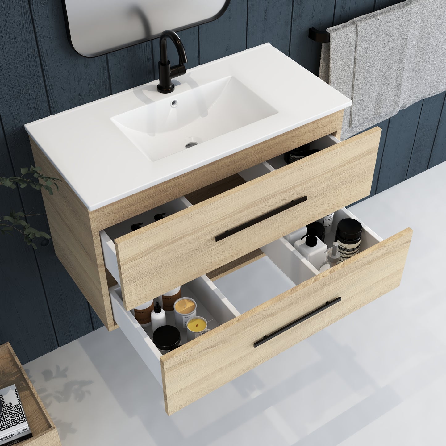 Napa 32" Bathroom Vanity with integrated counter top