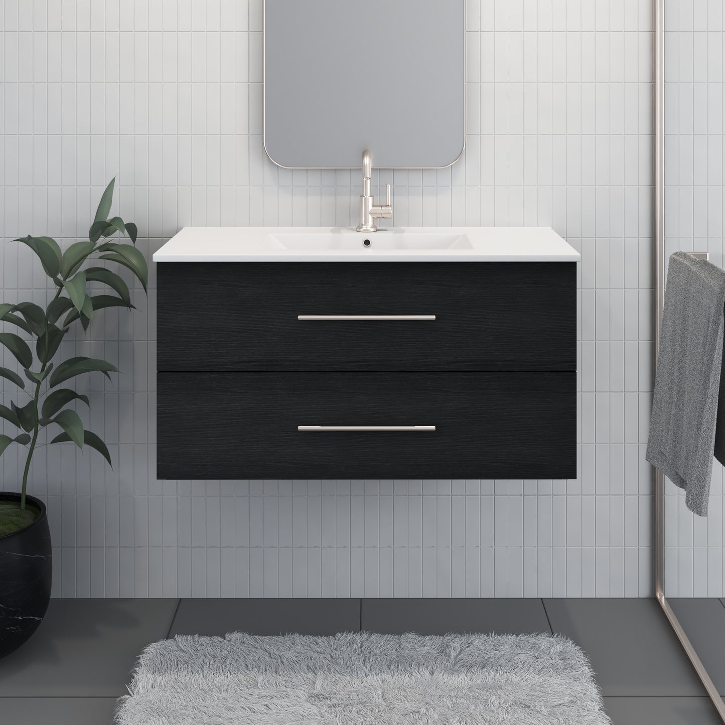 Napa 36" Bathroom Vanity with integrated counter top
