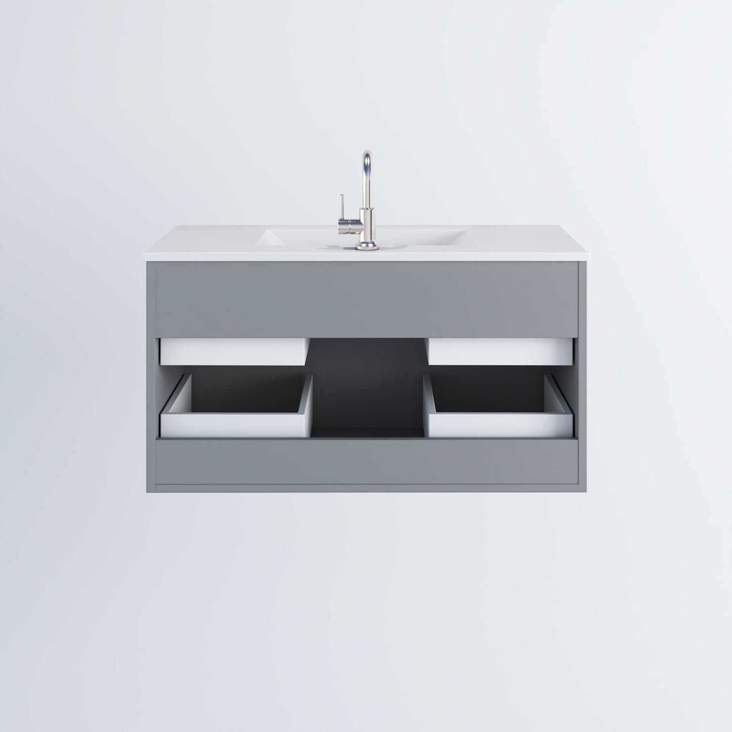Napa 36" Bathroom Vanity with integrated counter top