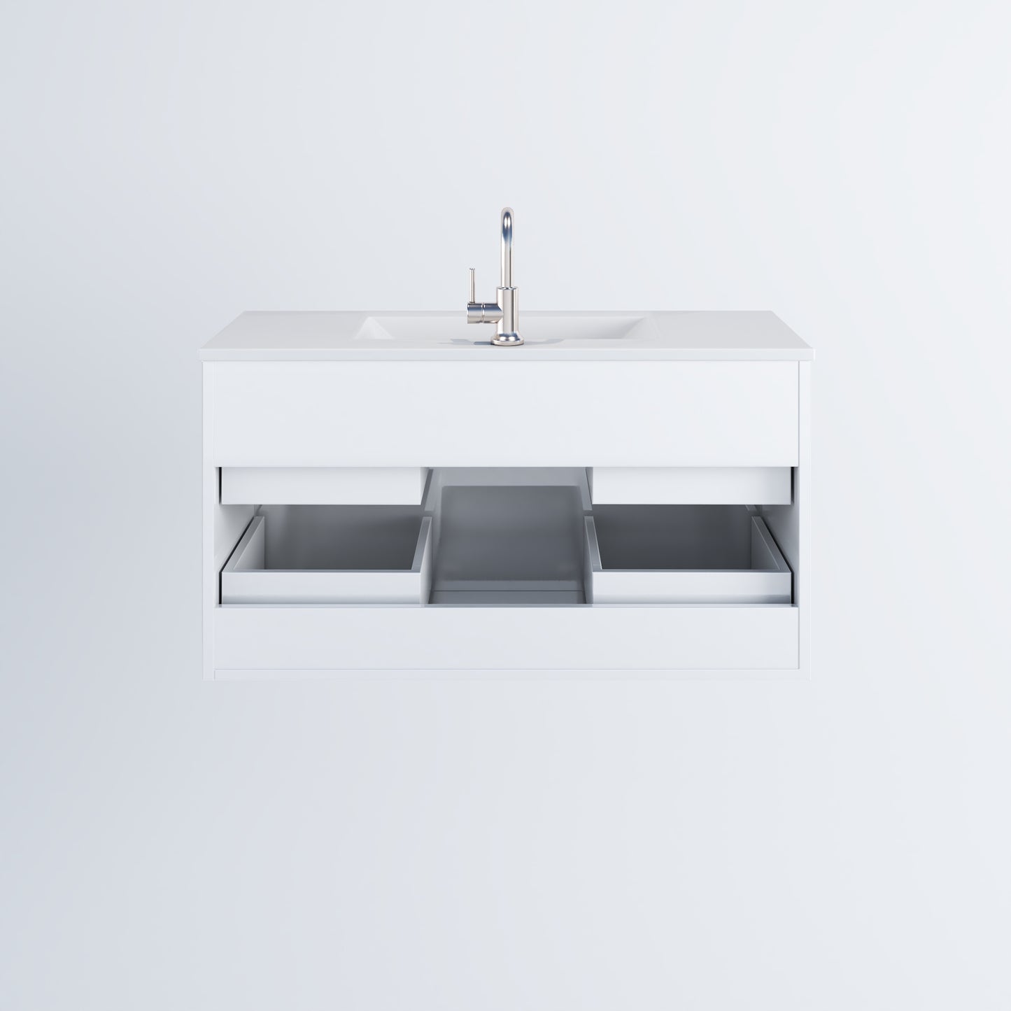 Napa 36" Bathroom Vanity with integrated counter top