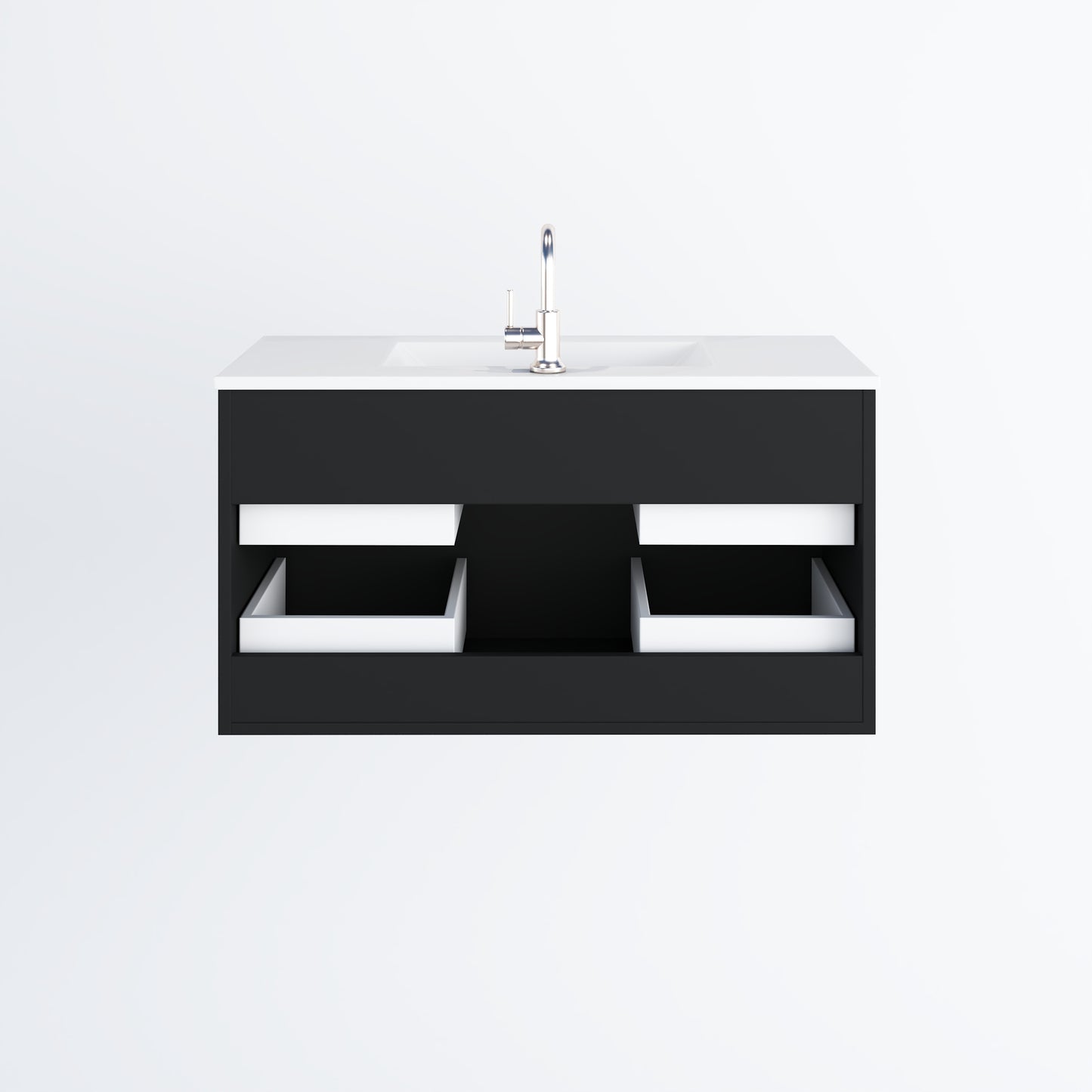 Napa 36" Bathroom Vanity with integrated counter top