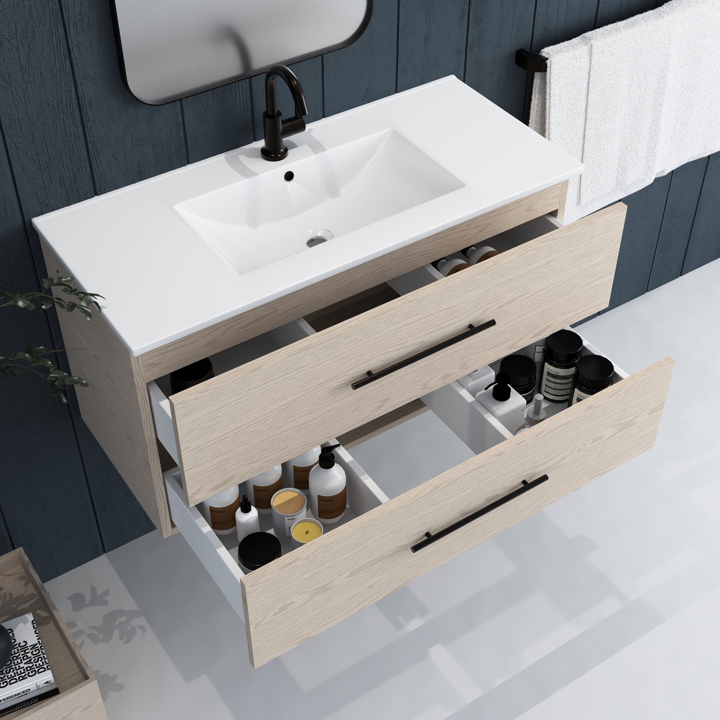 Napa 36" Bathroom Vanity with integrated counter top