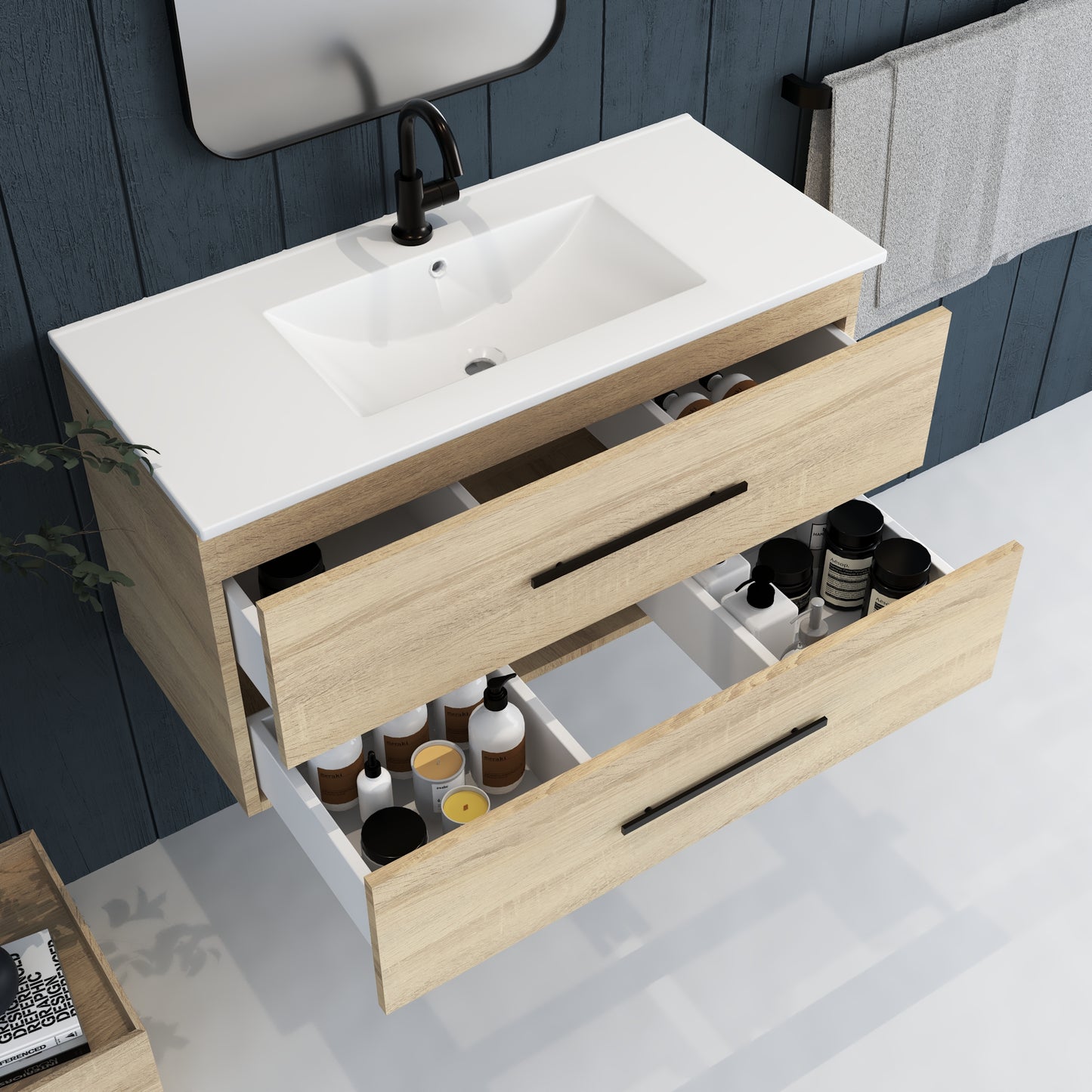 Napa 36" Bathroom Vanity with integrated counter top