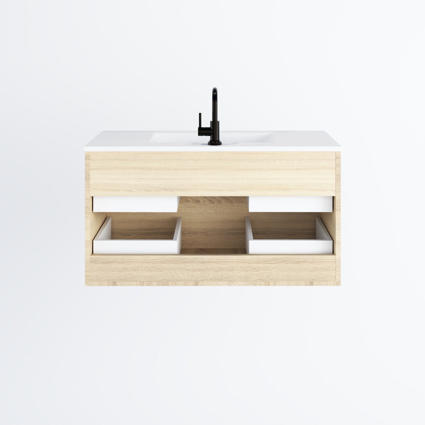 Napa 36" Bathroom Vanity with integrated counter top