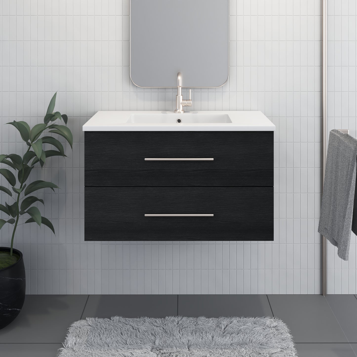 Napa 36" Bathroom Vanity with integrated counter top