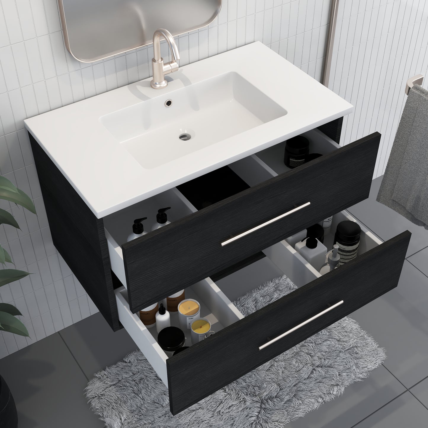 Napa 36" Bathroom Vanity with integrated counter top