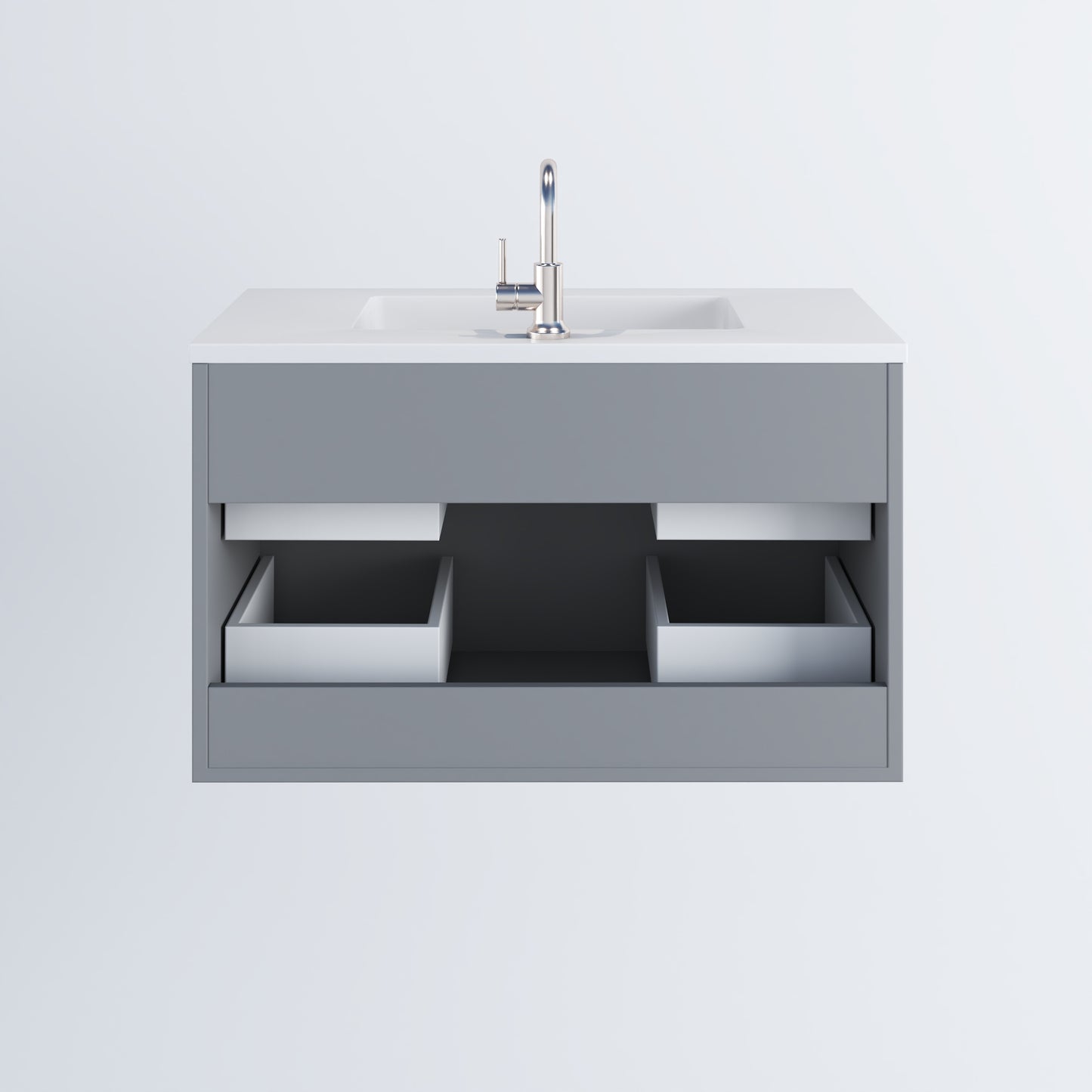 Napa 36" Bathroom Vanity with integrated counter top