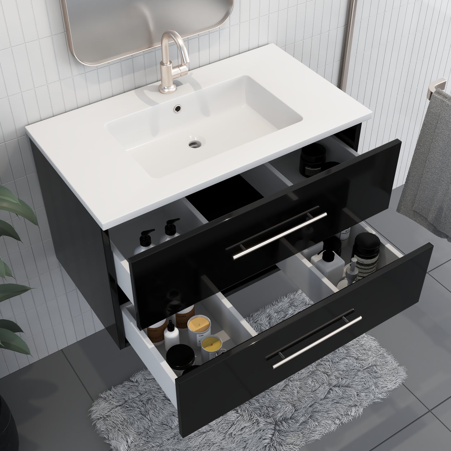Napa 36" Bathroom Vanity with integrated counter top