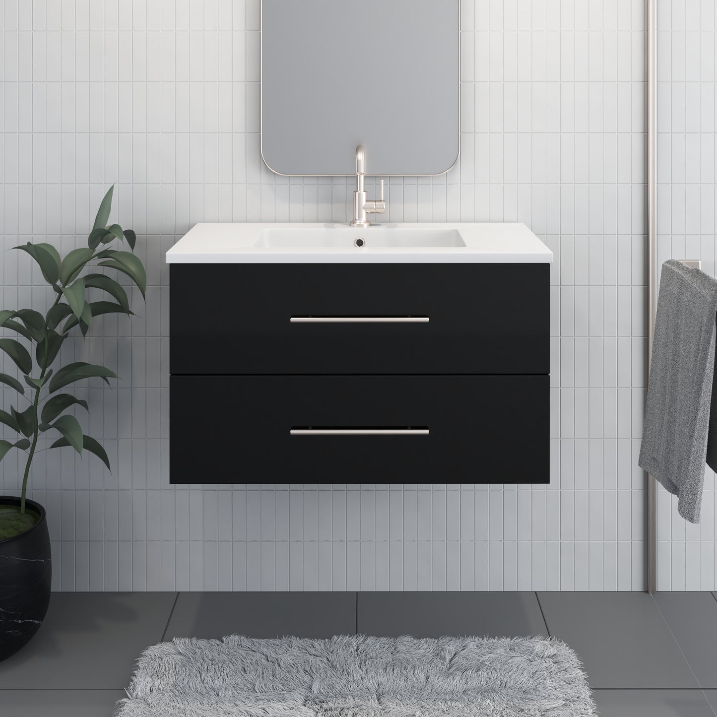Napa 36" Bathroom Vanity with integrated counter top
