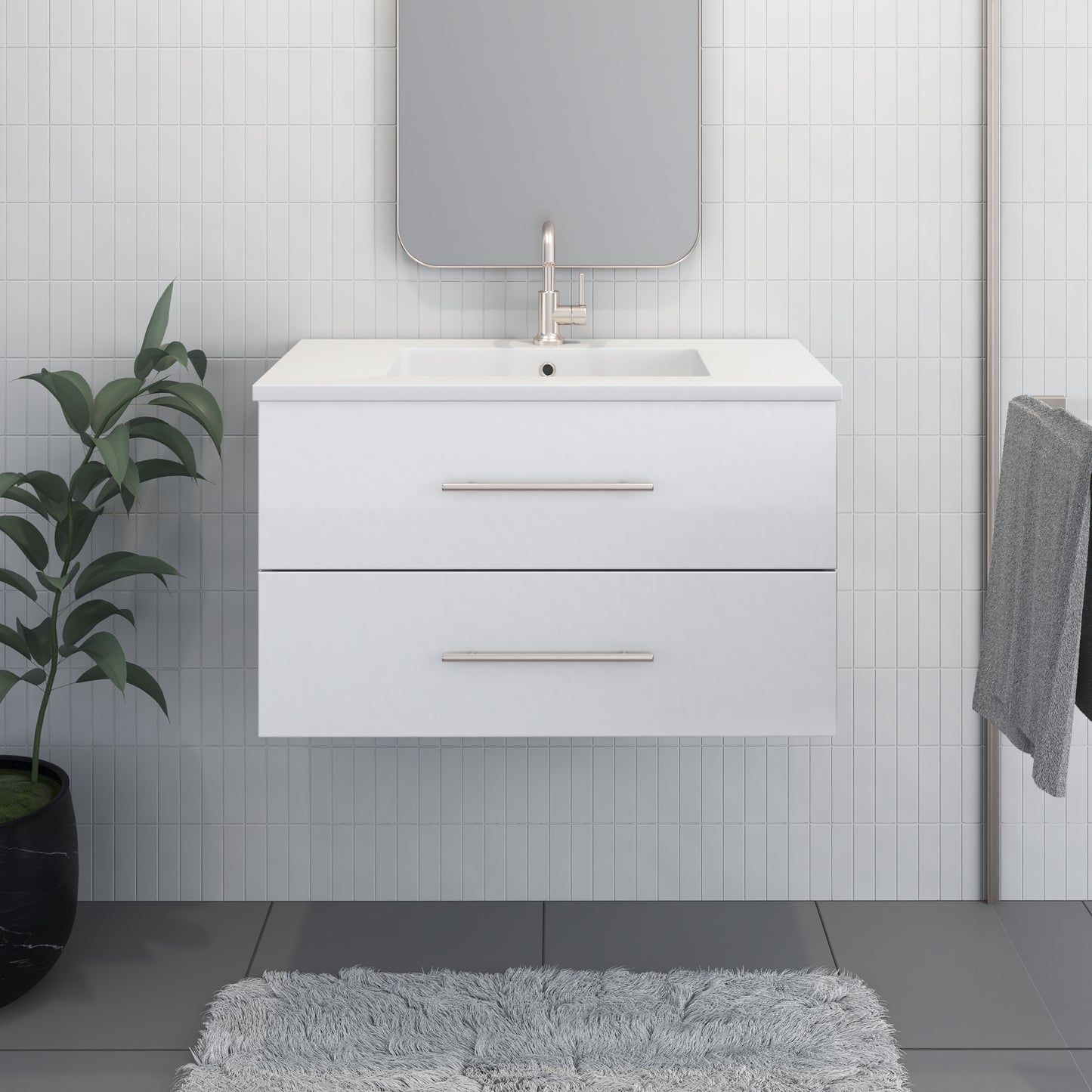 Napa 36" Bathroom Vanity with integrated counter top