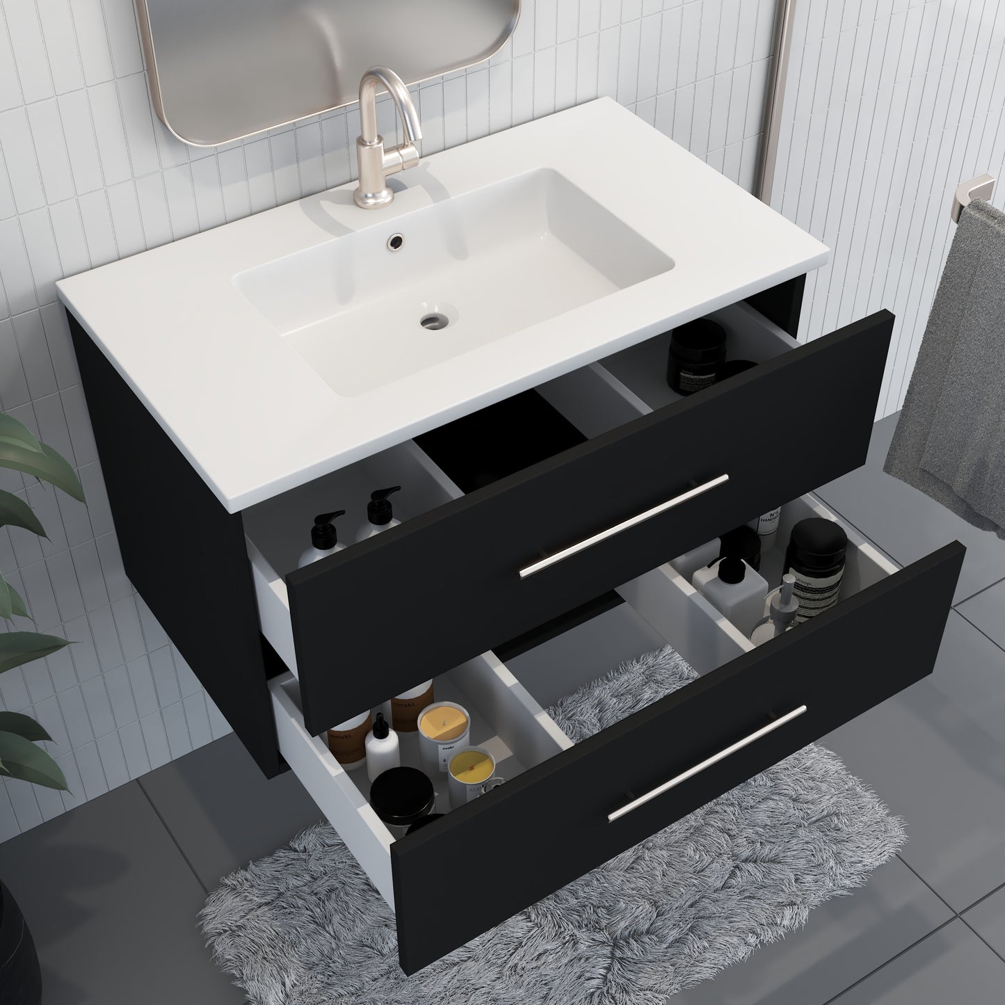 Napa 36" Bathroom Vanity with integrated counter top