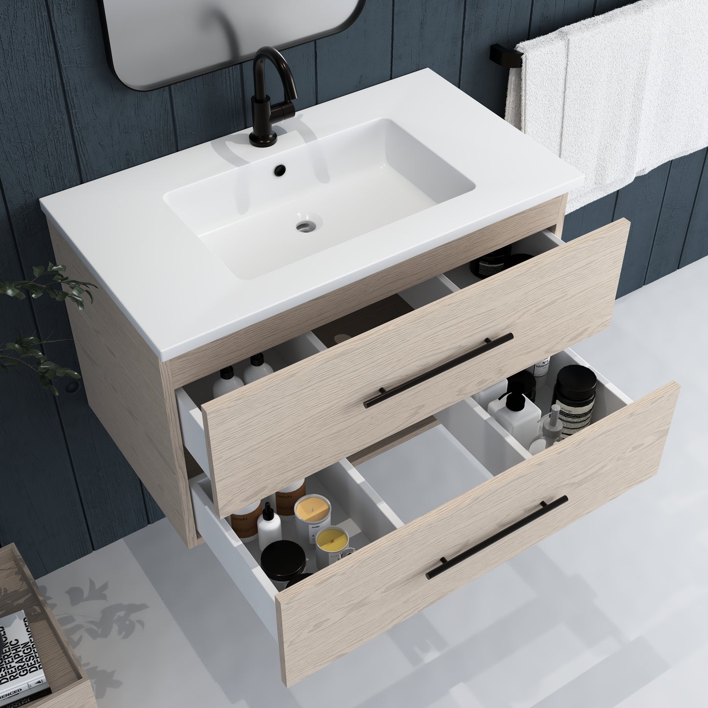 Napa 36" Bathroom Vanity with integrated counter top